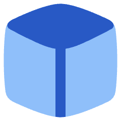 Cube Shape Icon from Plump Flat Set