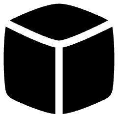 Cube Shape Icon from Plump Solid Set