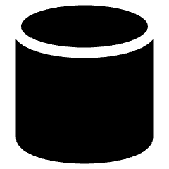 Cylinder Shape Icon from Plump Solid Set