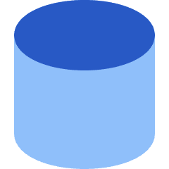 Cylinder Shape Icon from Sharp Flat Set