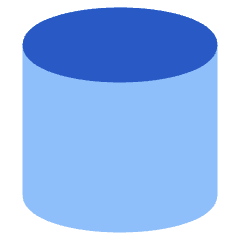 Cylinder Shape Icon from Plump Flat Set