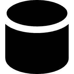 Cylinder Shape Icon from Core Solid Set