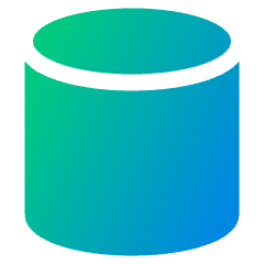 Cylinder Shape Icon from Plump Gradient Set