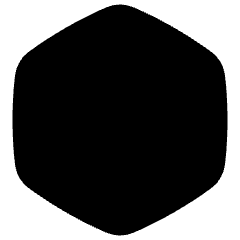 Hexagon Shape Icon from Plump Solid Set