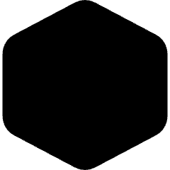 Hexagon Shape Icon from Micro Solid Set