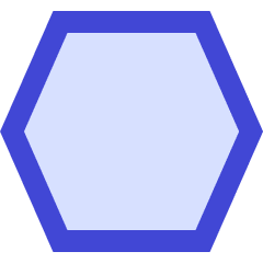Hexagon Shape Icon from Sharp Duo Set