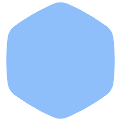 Hexagon Shape Icon from Plump Flat Set