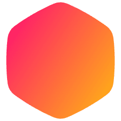 Hexagon Shape Icon from Plump Gradient Set