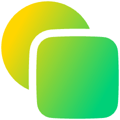 Circle And Square Shape Icon from Plump Gradient Set