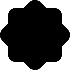 Octagram Shape Icon from Micro Solid Set