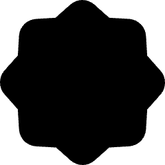 Octagram Shape Icon from Flex Solid Set