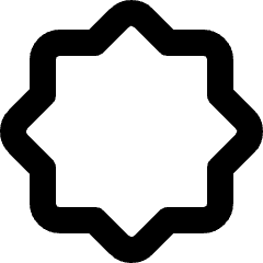 Octagram Shape Icon from Micro Line Set