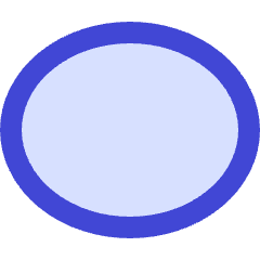 Oval Shape Icon from Sharp Duo Set