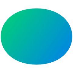 Oval Shape Icon from Plump Gradient Set