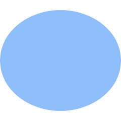 Oval Shape Icon from Sharp Flat Set
