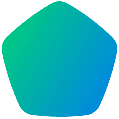 Pentagon Icon from Plump Gradient Set