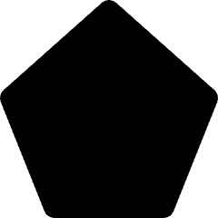 Pentagon Shape Icon from Micro Solid Set