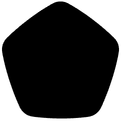 Pentagon Icon from Plump Solid Set