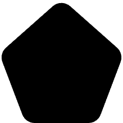 Pentagon Icon from Core Solid Set