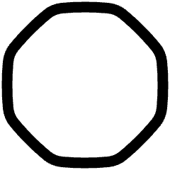 Polygon Icon from Plump Line Set