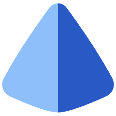 Pyramid Shape Icon from Plump Flat Set