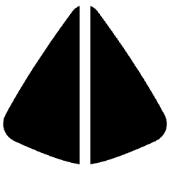 Pyramid Shape Icon from Plump Solid Set