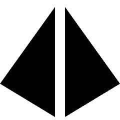 Pyramid Shape Icon from Sharp Solid Set
