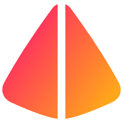Pyramid Shape Icon from Plump Gradient Set