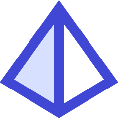 Pyramid Shape Icon from Sharp Duo Set