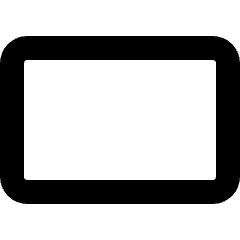 Rectangle Shape Icon from Micro Line Set