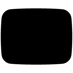 Rectangle Shape Icon from Plump Solid Set
