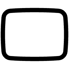 Rectangle Shape Icon from Plump Line Set