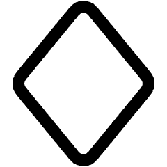 Rhombus Shape Icon from Core Line Set