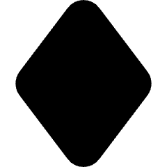 Rhombus Shape Icon from Micro Solid Set