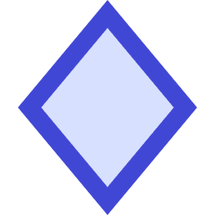 Rhombus Shape Icon from Sharp Duo Set