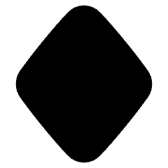 Rhombus Shape Icon from Plump Solid Set