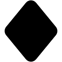 Rhombus Shape Icon from Core Solid Set