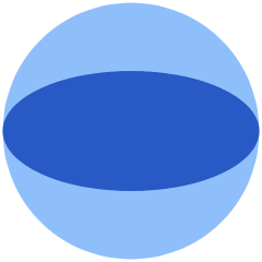 Sphere Shape Icon from Plump Flat Set