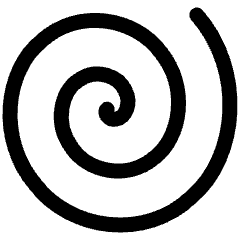 Spiral Shape Icon from Plump Line Set