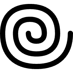 Spiral Shape Icon from Flex Line Set