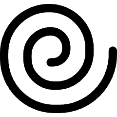 Spiral Shape Icon from Core Line Set