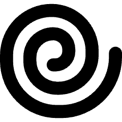 Spiral Shape Icon from Core Solid Set