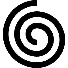 Spiral Shape Icon from Sharp Solid Set