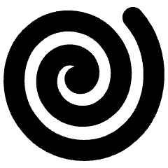 Spiral Shape Icon from Plump Solid Set