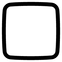 Square Icon from Plump Line Set