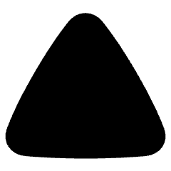 Triangle Icon from Plump Solid Set