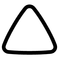 Triangle Icon from Plump Line Set