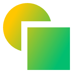 Circle And Square Shape Icon from Sharp Gradient Set