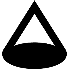 Cone Shape Icon from Sharp Remix Set