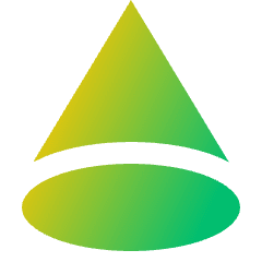 Cone Shape Icon from Sharp Gradient Set